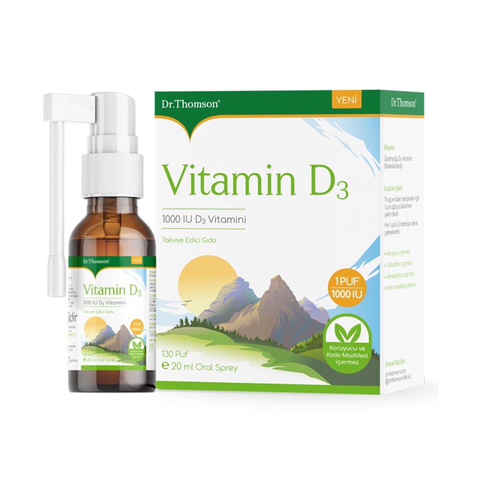Dr. Thomson Vitamin D3 1000 IU Sprey 20 ml