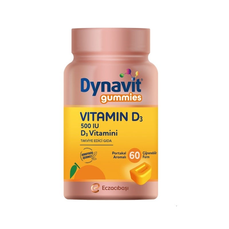 Dynavit Gummies Vitamin D3 60 Çiğnenebilir Form