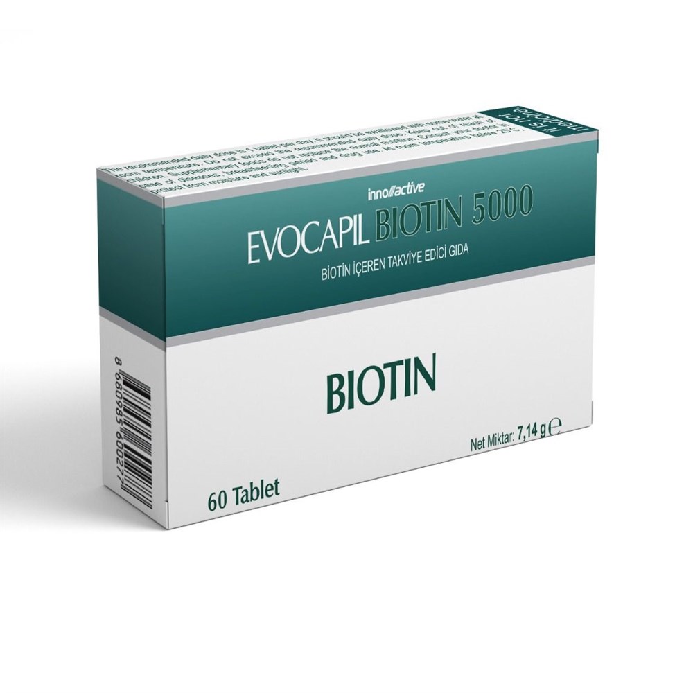 Evocapil Biotin 5000 mcg 60 Tablet