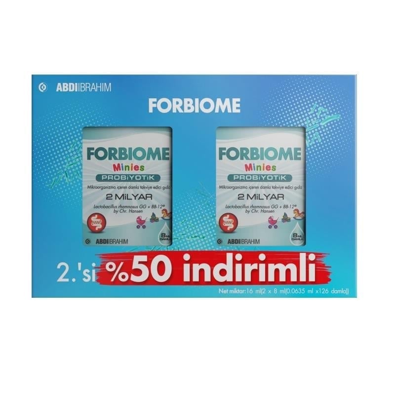 Forbiome Minies Probiotik Damla 2.'si %50 İndirimli
