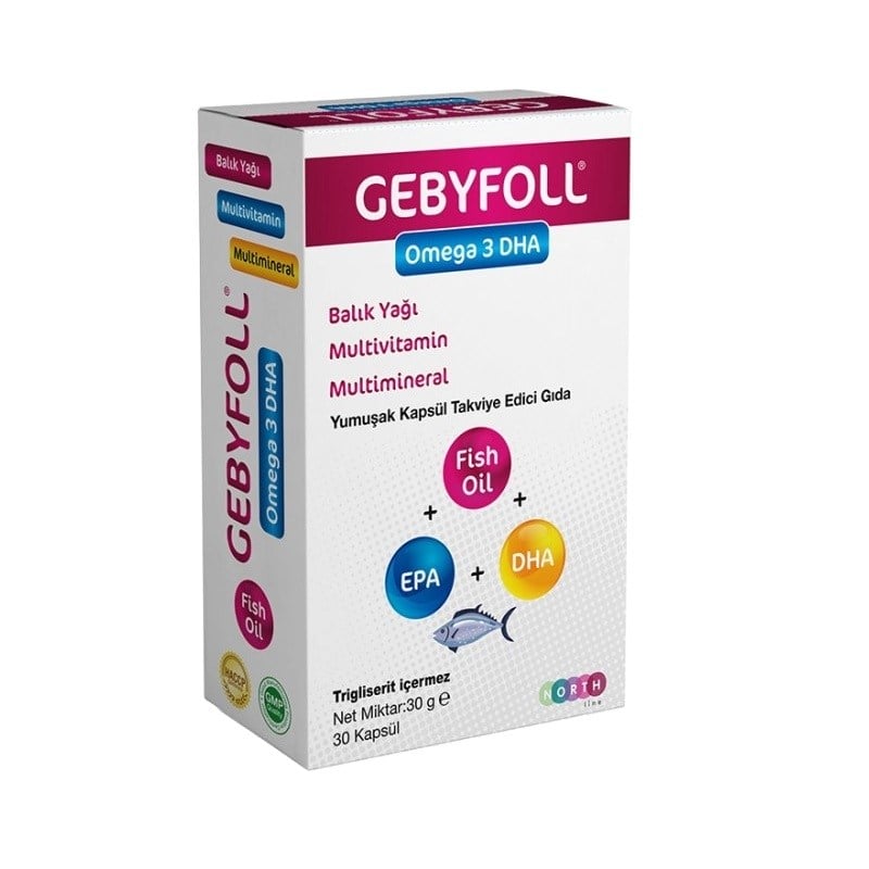 Gebyfoll Omega 3 DHA 30 Kapsül