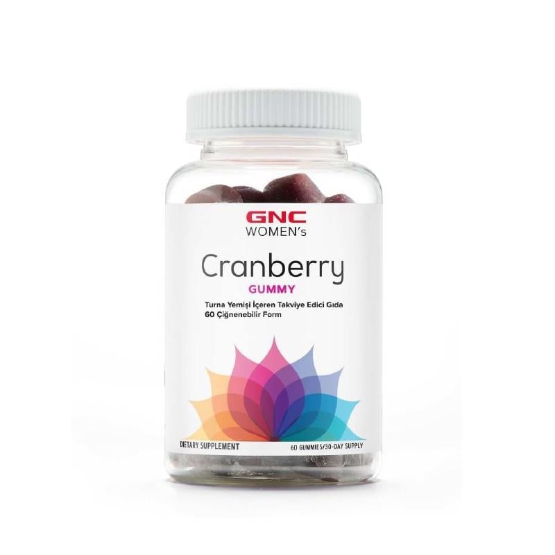 GNC Women's Cranberry Gummy 60 Çiğnenebilir Form