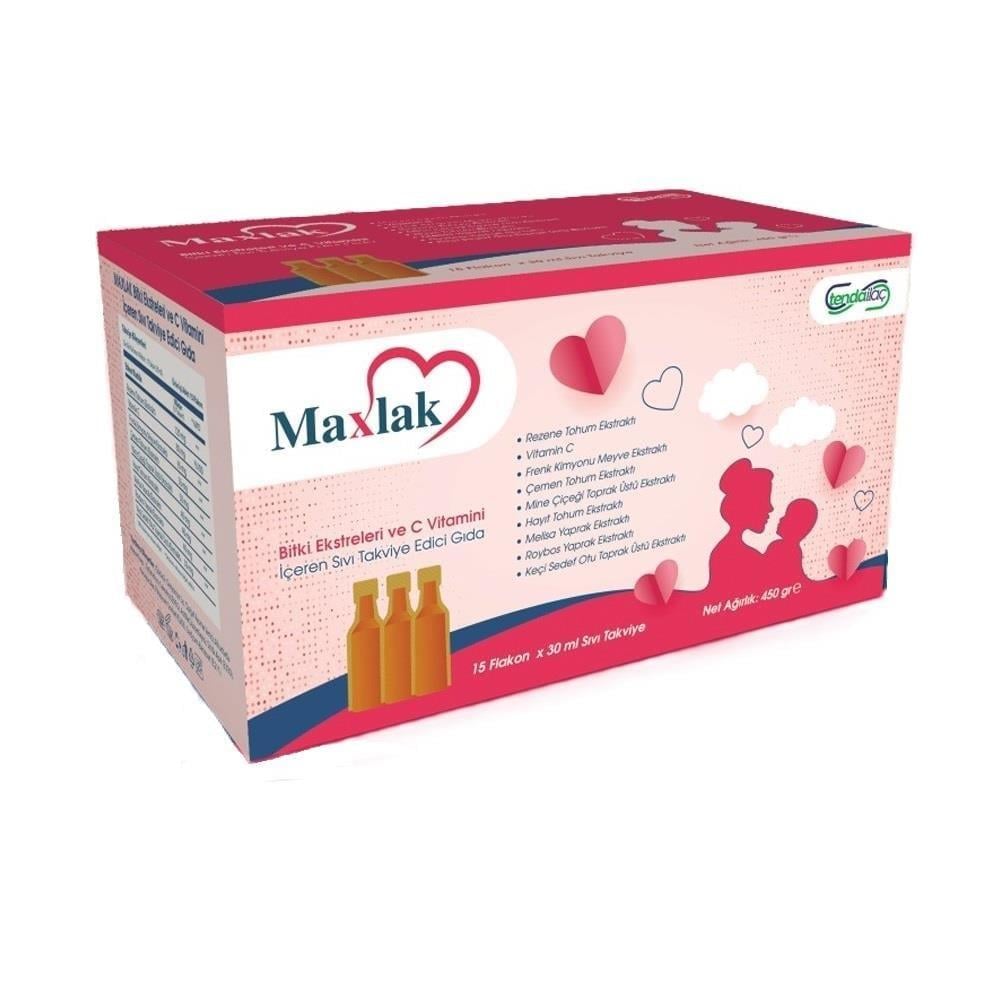 Maxlak Bitki Ekstreleri ve C Vitamini 15 Flakon