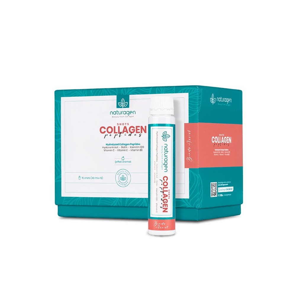 Naturagen Shots Collagen Peptides Şeftali Aromalı 40 ml x 15 Shots