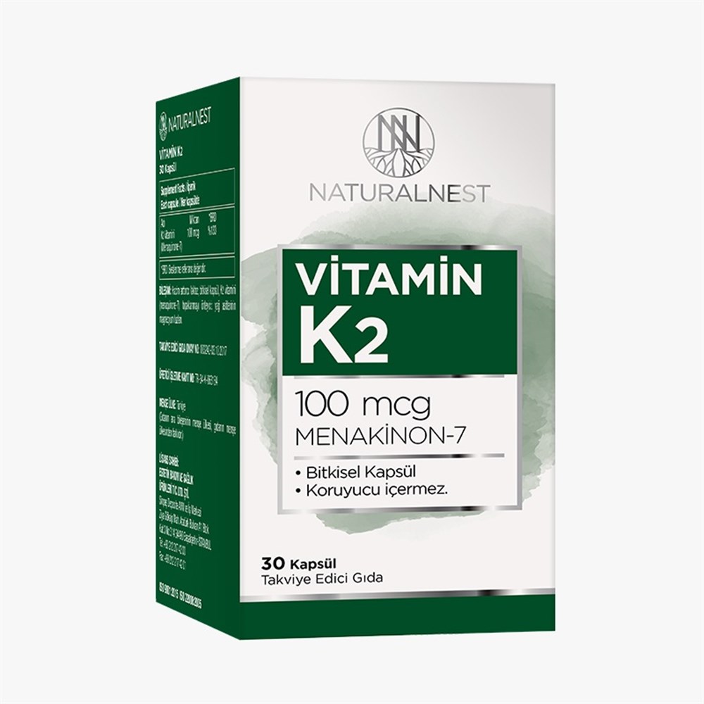 Naturalnest Vitamin K2 100 mcg 30 Kapsül