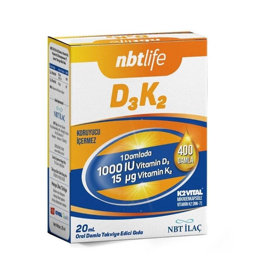 NBT Life D3K2 Damla 20 ml