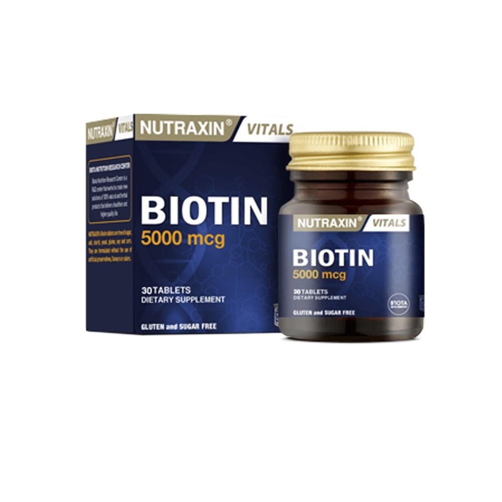 Nutraxin Biotin 5000 mcg 30 Tablet