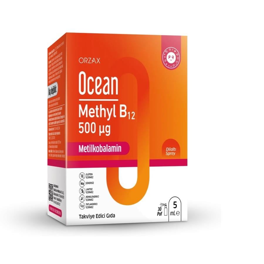 Ocean Methyl B12 500 mcg Dilaltı Spreyi 5 ml