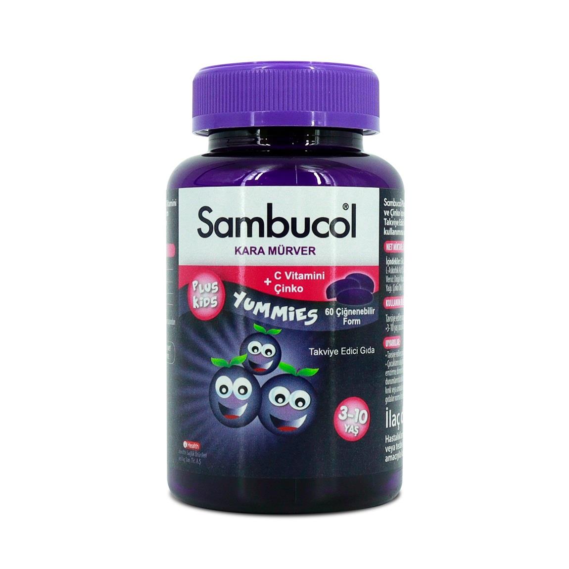 Sambucol Plus Kids Yummies 60 Çiğnenebilir Form