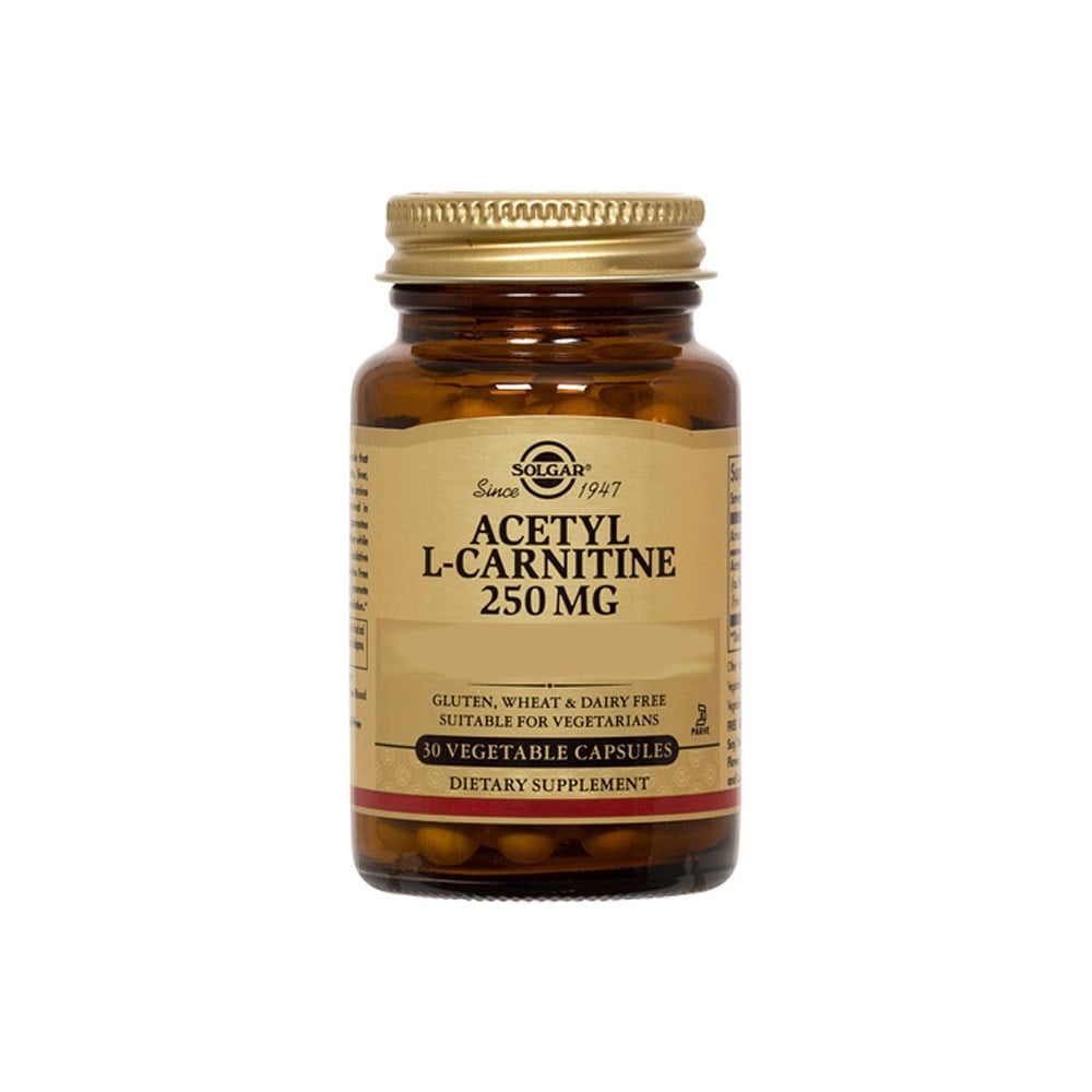 Solgar Acetyl L-Carnitine 250 mg 30 Kapsül