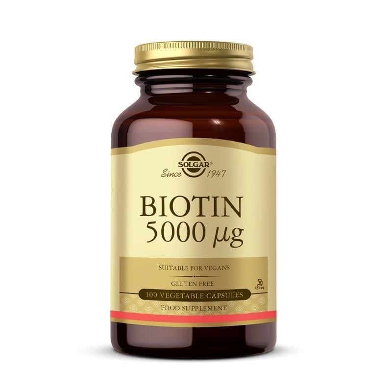Solgar Biotin 5000 mcg 100 Kapsül