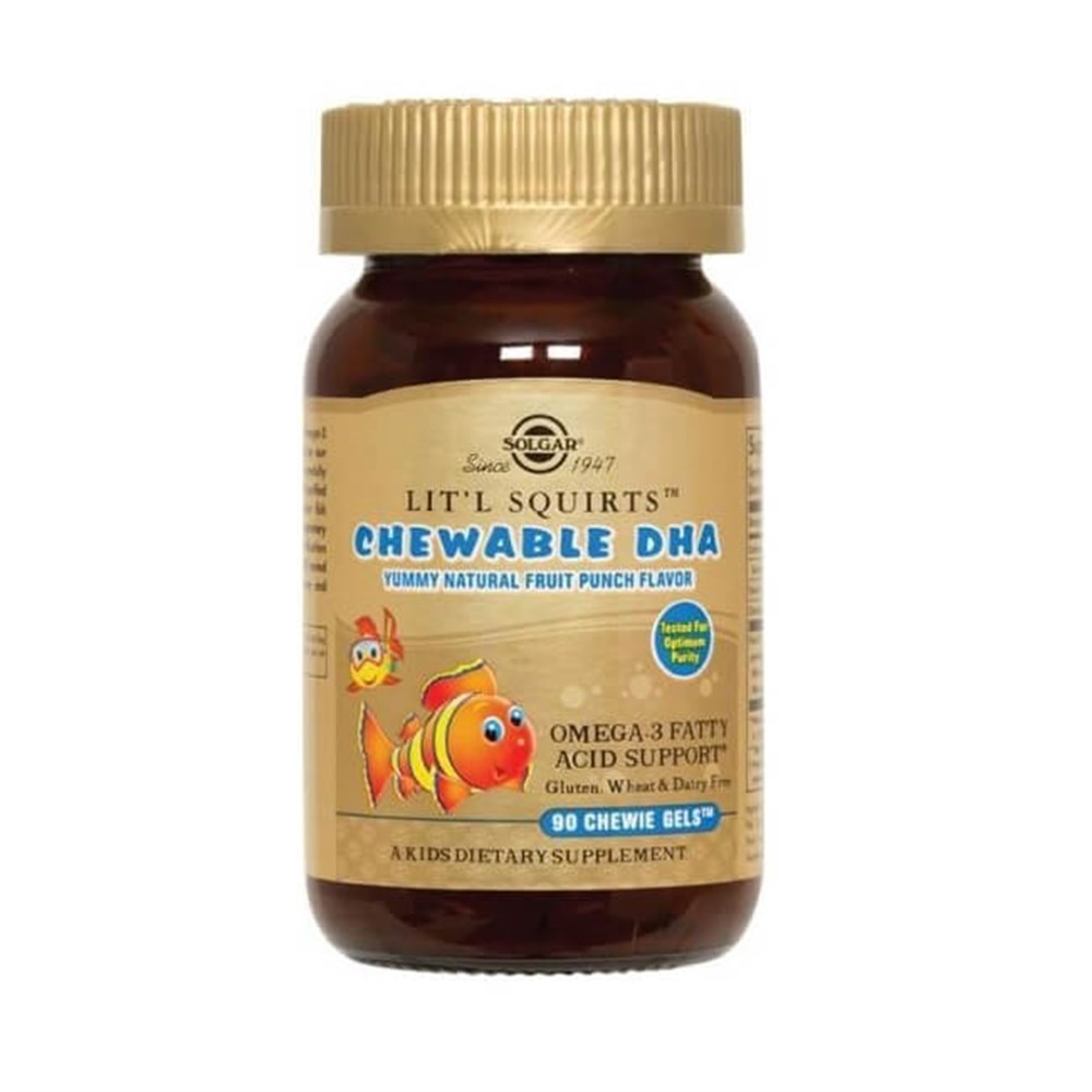 Solgar Lit'l Squirts Chewable DHA 90 Çiğnenebilir Form