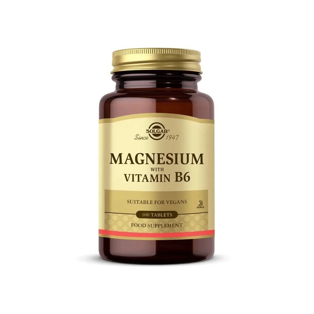 Solgar Magnesium Vitamin B6 100 Tablet