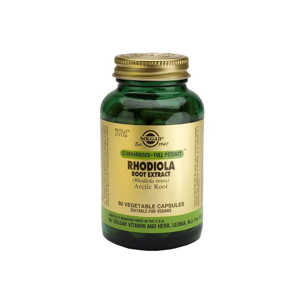 Solgar Rhodiola Root Ekstrat 60 Kapsül