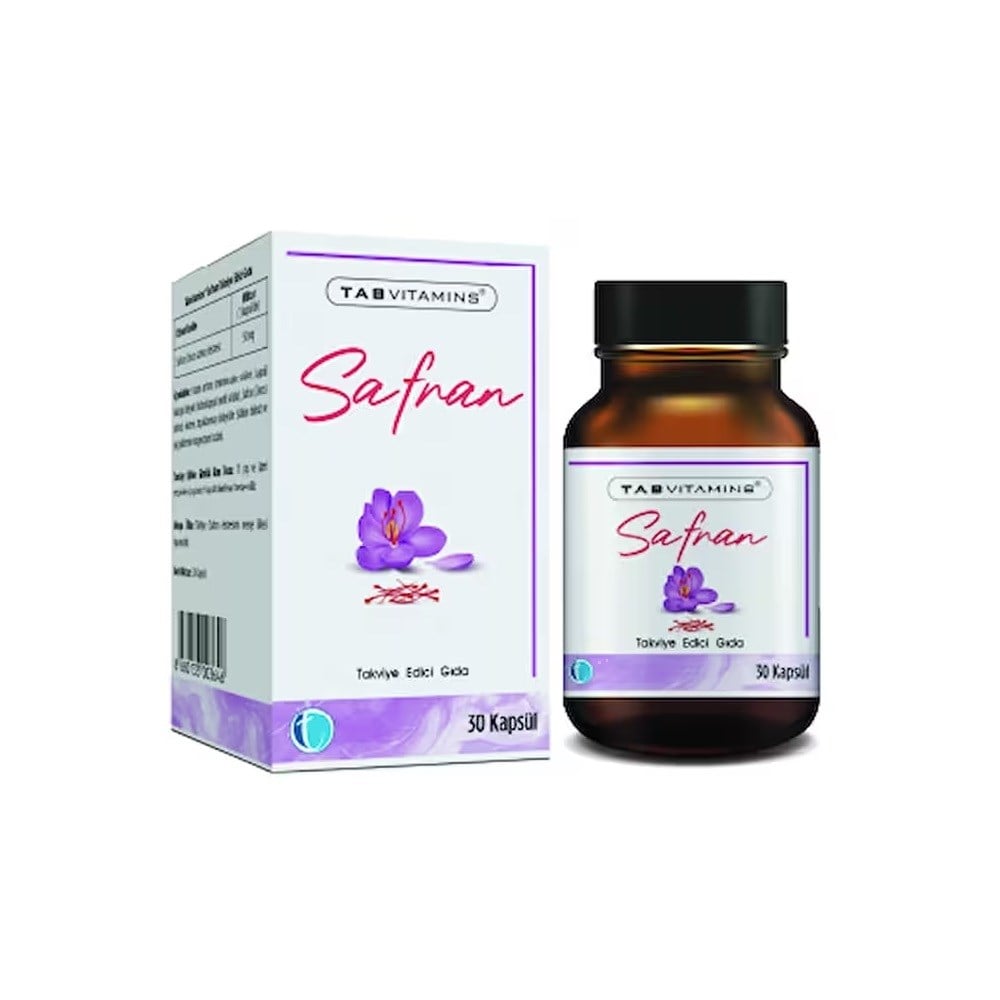 Tabvitamins Safran 50 mg 30 Kapsül