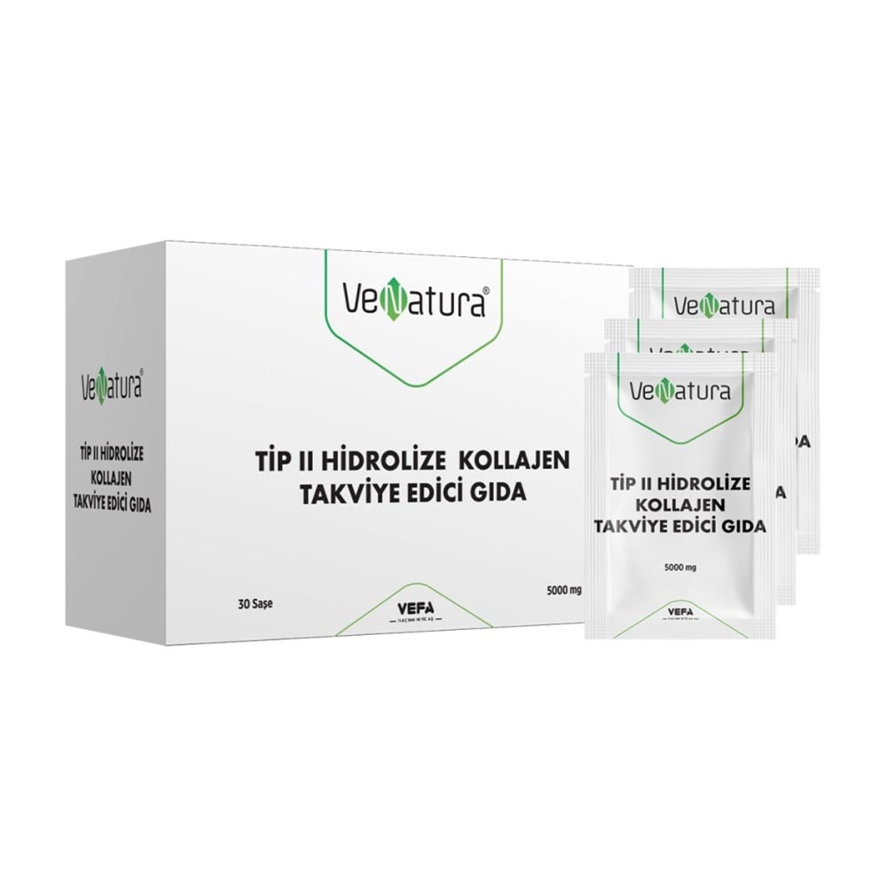 VeNatura Tip 2 Hidrolize Kollajen 5000 mg 30 Saşe