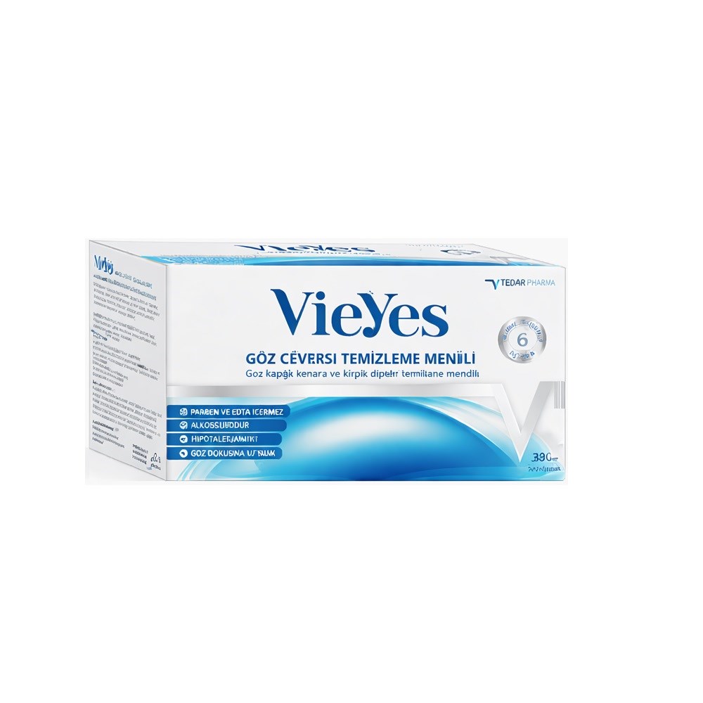 Vieyes Göz Çevresi Temizleme Mendili 30 Adet