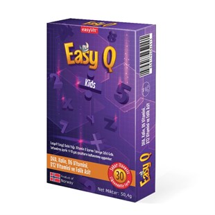 Easy Q Kids Çiğnenebilir 30 Jel Tablet