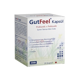 GutFeel Probiotik + Prebiotik 20 Kapsül