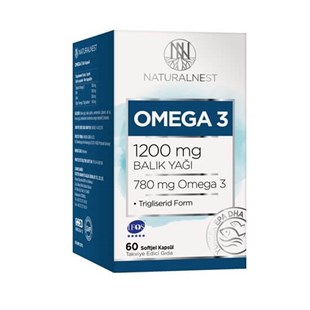Naturalnest Omega 3 1200 mg Balık Yağı 60 Softjel Kapsül