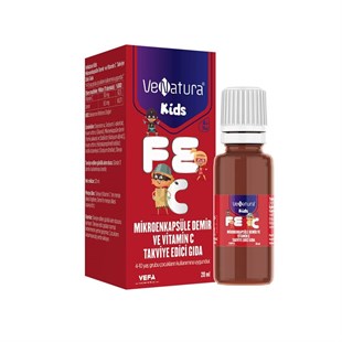VeNatura Kids Mikroenkapsüle Demir ve Vitamin C 20 ml 300 Damla