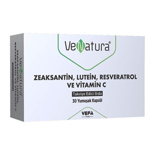 VeNatura Zeaksantin, Lutein, Resveratrol ve Vitamin C 30 Kapsül