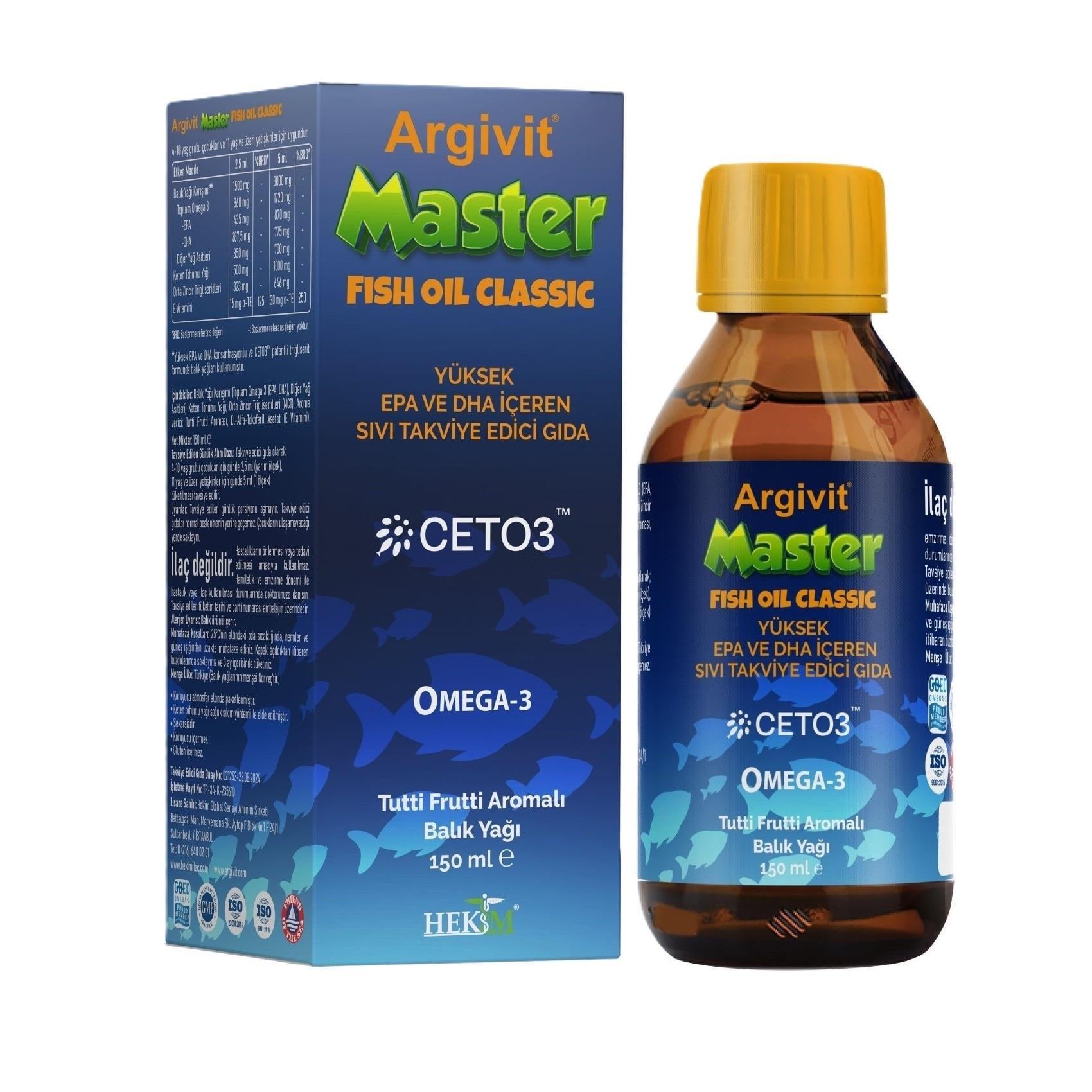 Argivit Master Fish Oil Classic 150 ml