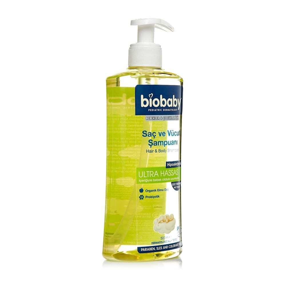 Biobaby Saç ve Vücut Şampuanı 500 ml