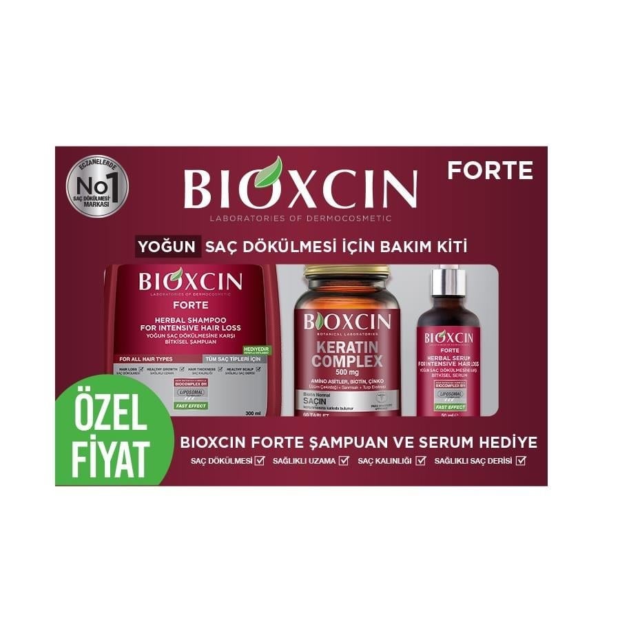 Bioxcin Forte Yoğun Saç Dökülmesi İçin Bakım Kiti