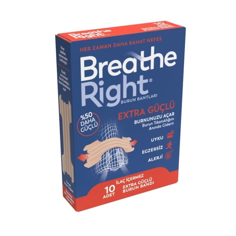 Breathe Right Burun Bandı Extra Güçlü 10 Adet