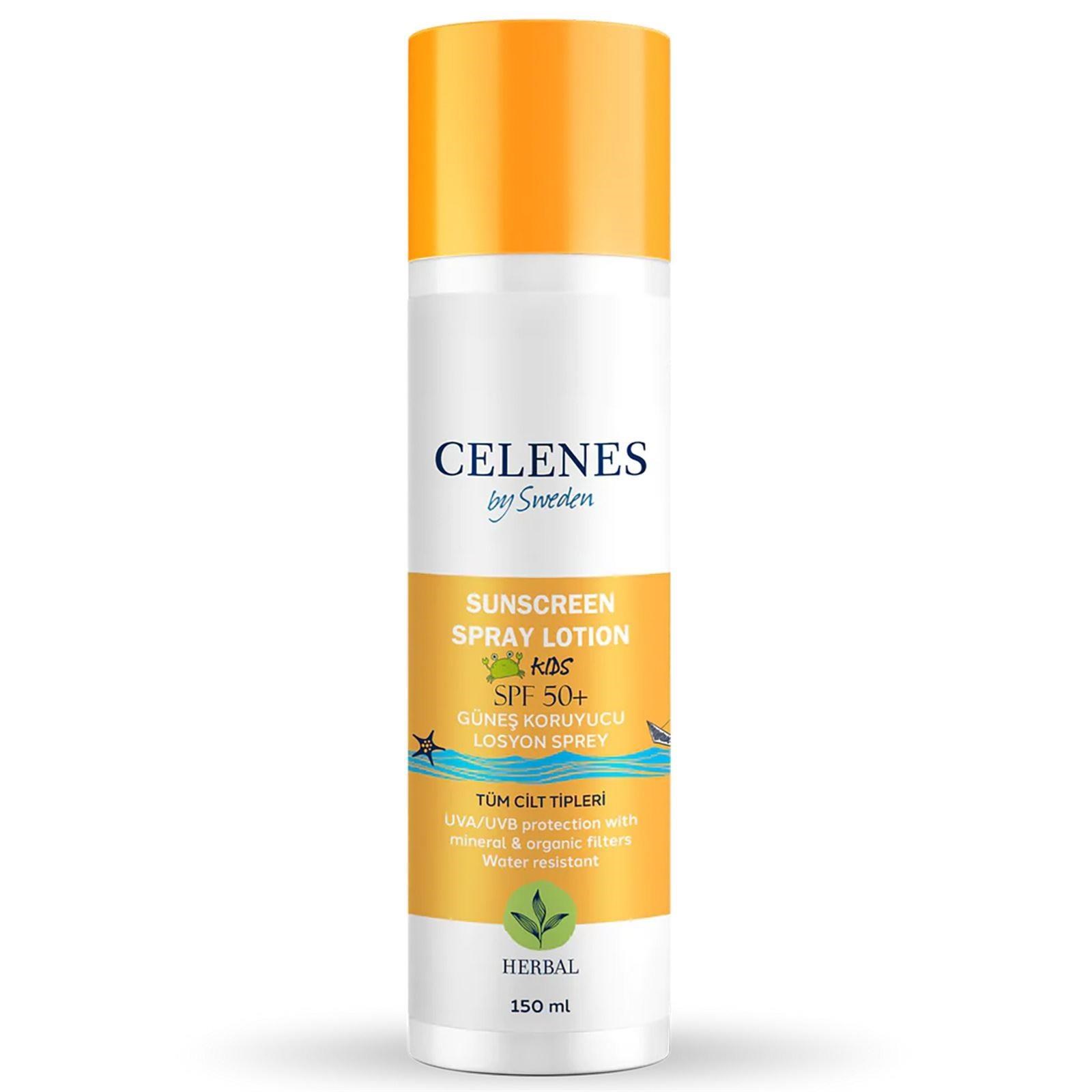 Celenes By Sweden Çocuk Güneş Koruyucu Losyon Sprey SPF 50+ 150 ml