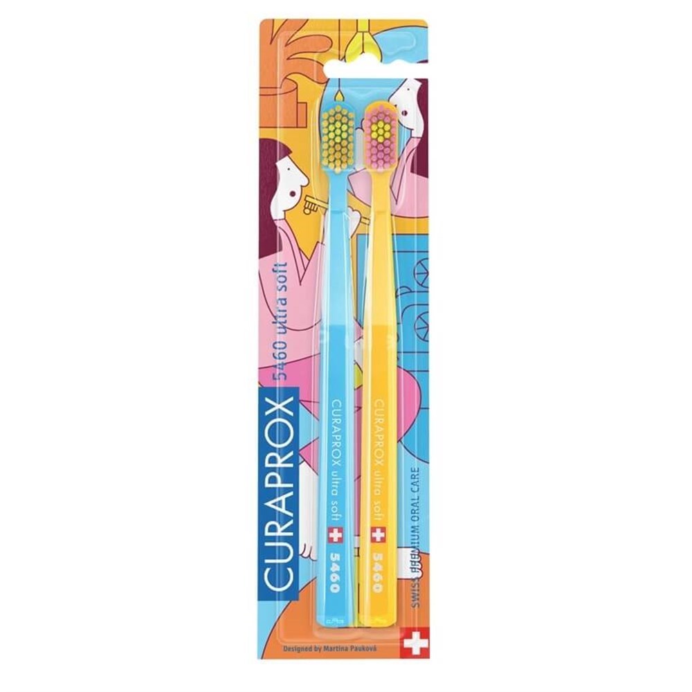Curaprox 5460 Bathroom Edition Ultra Soft 2'li Diş Fırçası