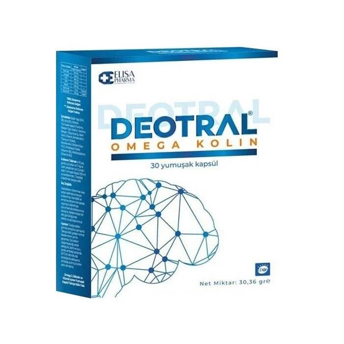 Deotral Omega Kolin 30  Yumuşak Kapsül