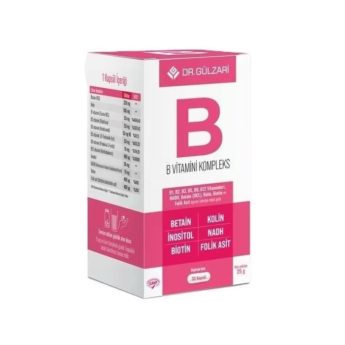 Dr. Gülzari B Vitamini Kompleks 30 Kapsül