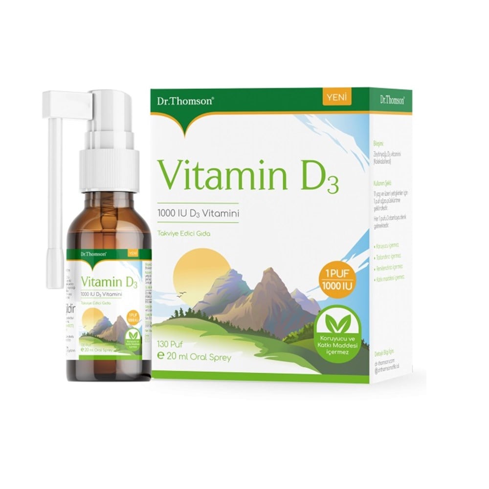 Dr. Thomson Vitamin D3 1000 IU Sprey 20 ml