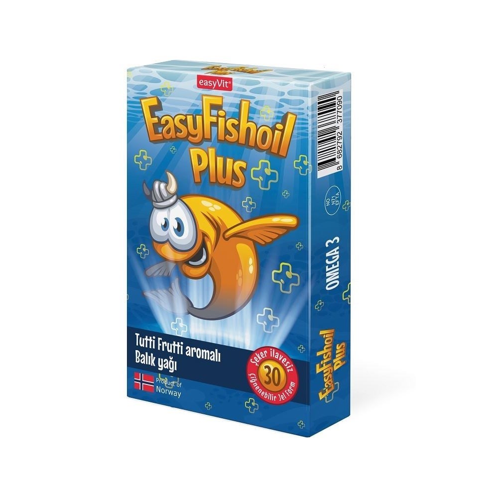 EasyFishoil Plus Tutti Frutti Çiğnenebilir Jel Tablet