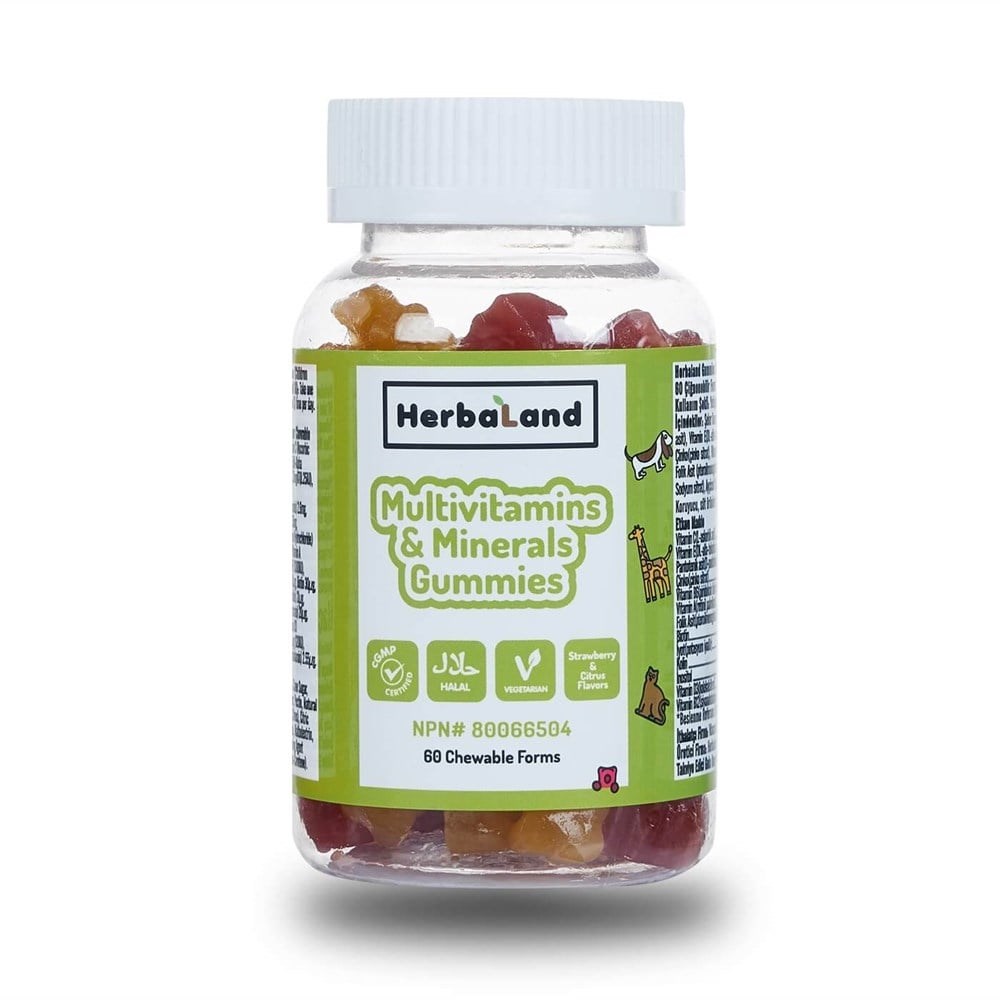 Herbaland Gummies Multivitamin ve Mineral 60 Çiğnenebilir Form