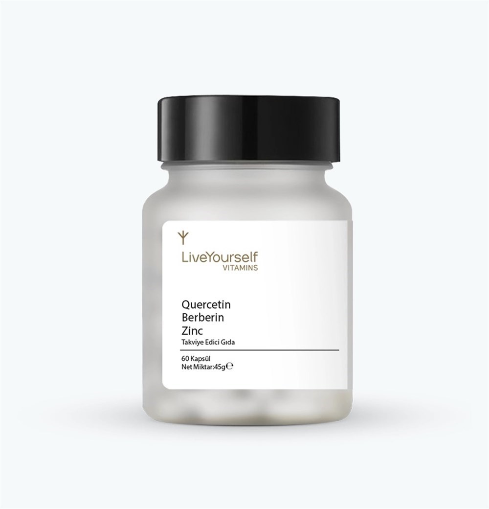 Live Yourself Quercetin Berberin Zinc 60 Kapsül