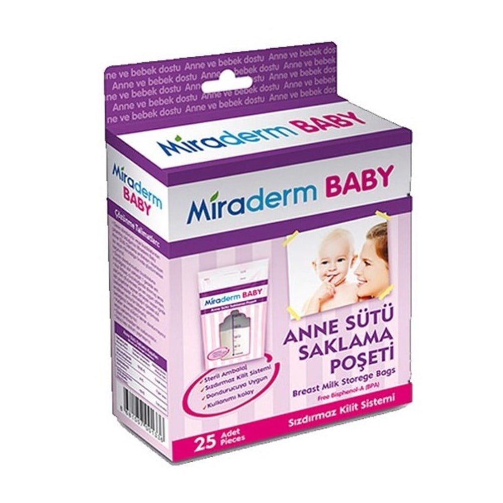 Miraderm Baby Anne Sütü Saklama Poşeti 20 Adet