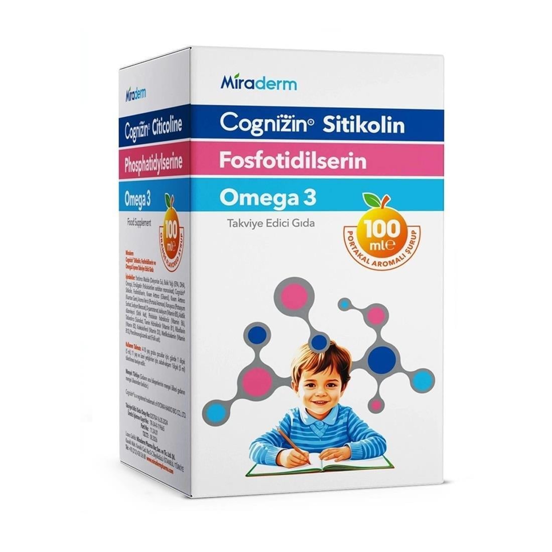 Miraderm Sitikolin Cognizin Şurup 100 ml