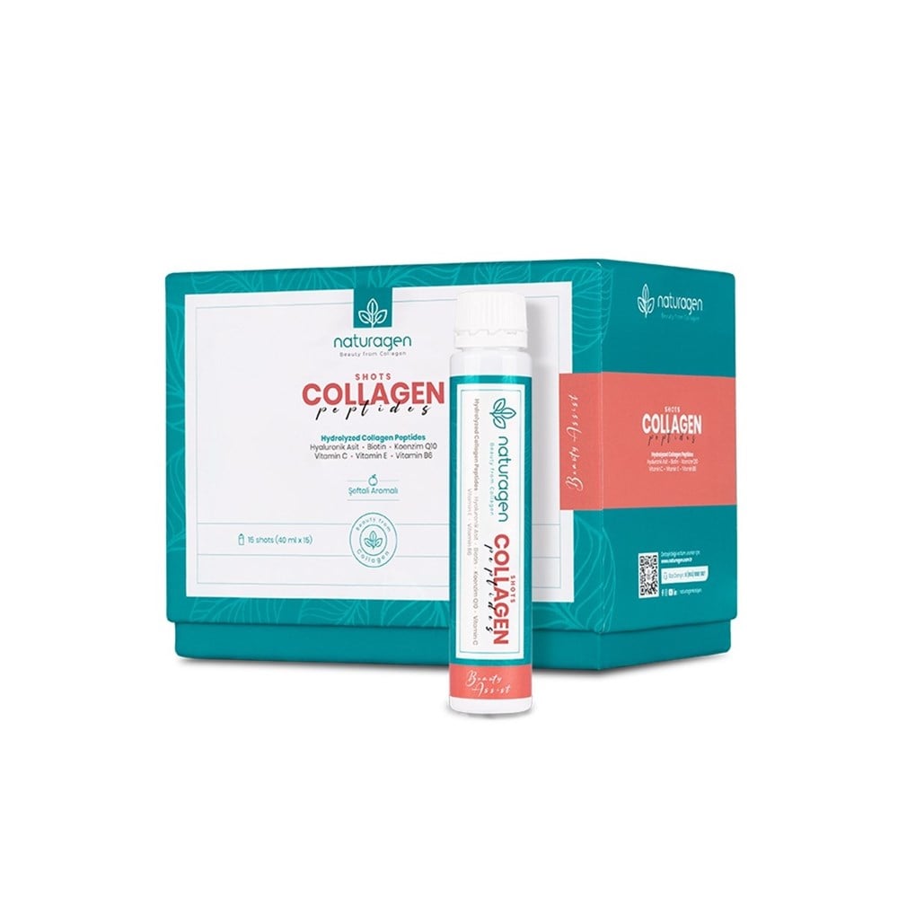 Naturagen Shots Collagen Peptides Şeftali Aromalı 40 ml x 15 Shots