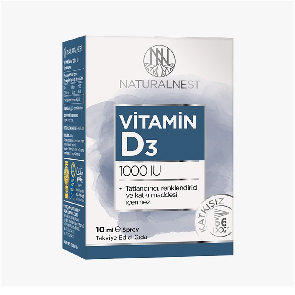 Naturalnest Vitamin D3 1000 IU Sprey 10 ml