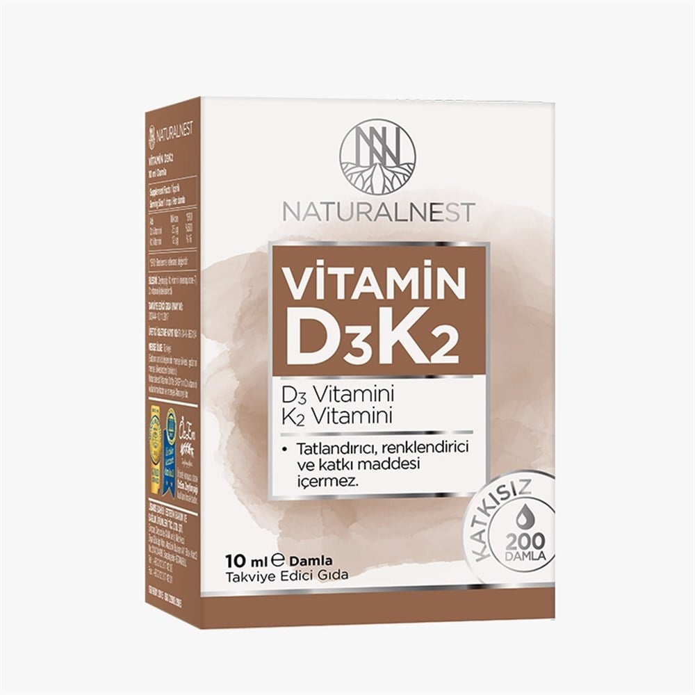 Naturalnest Vitamin D3K2 Damla 10 ml