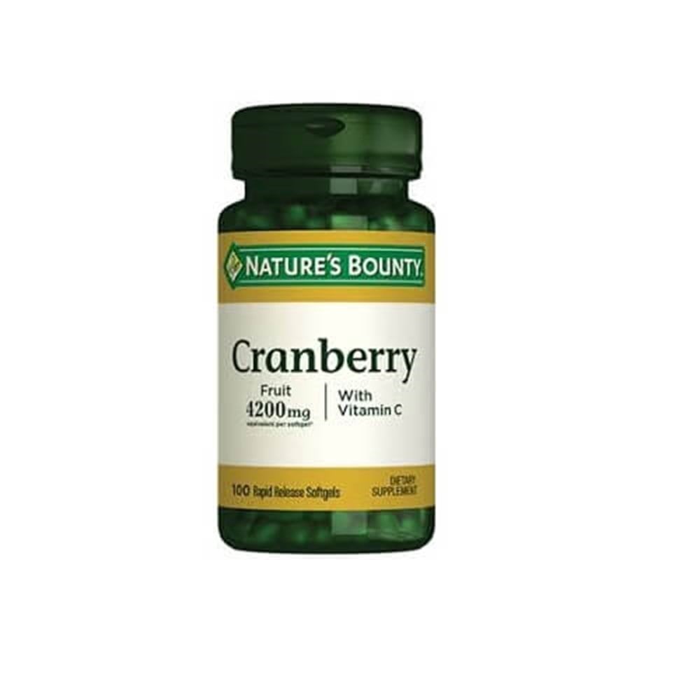 Nature's Bounty Cranberry Plus Vitamin C 100 Softjel