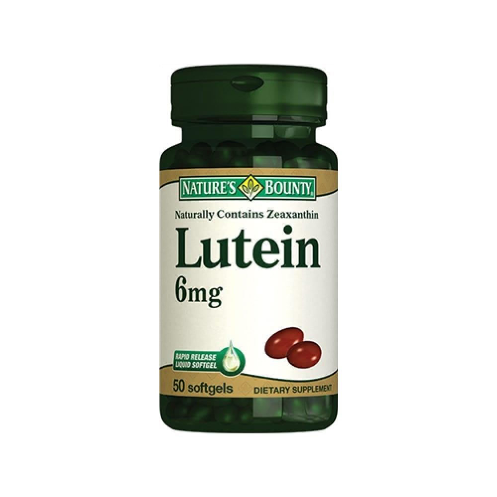 Nature's Bounty Lutein 6 mg 50 Softgels
