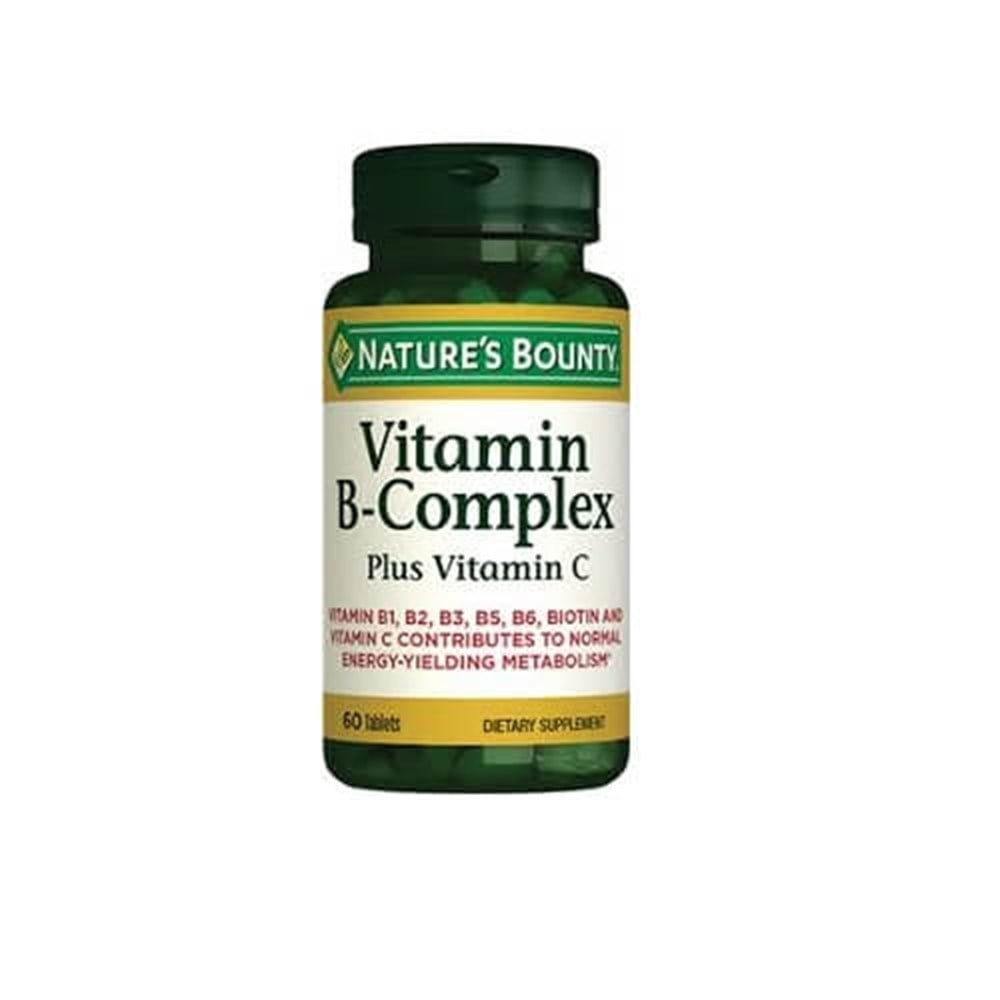 Nature's Bounty Vitamin B-Complex Plus Vitamin C 60 Tablet