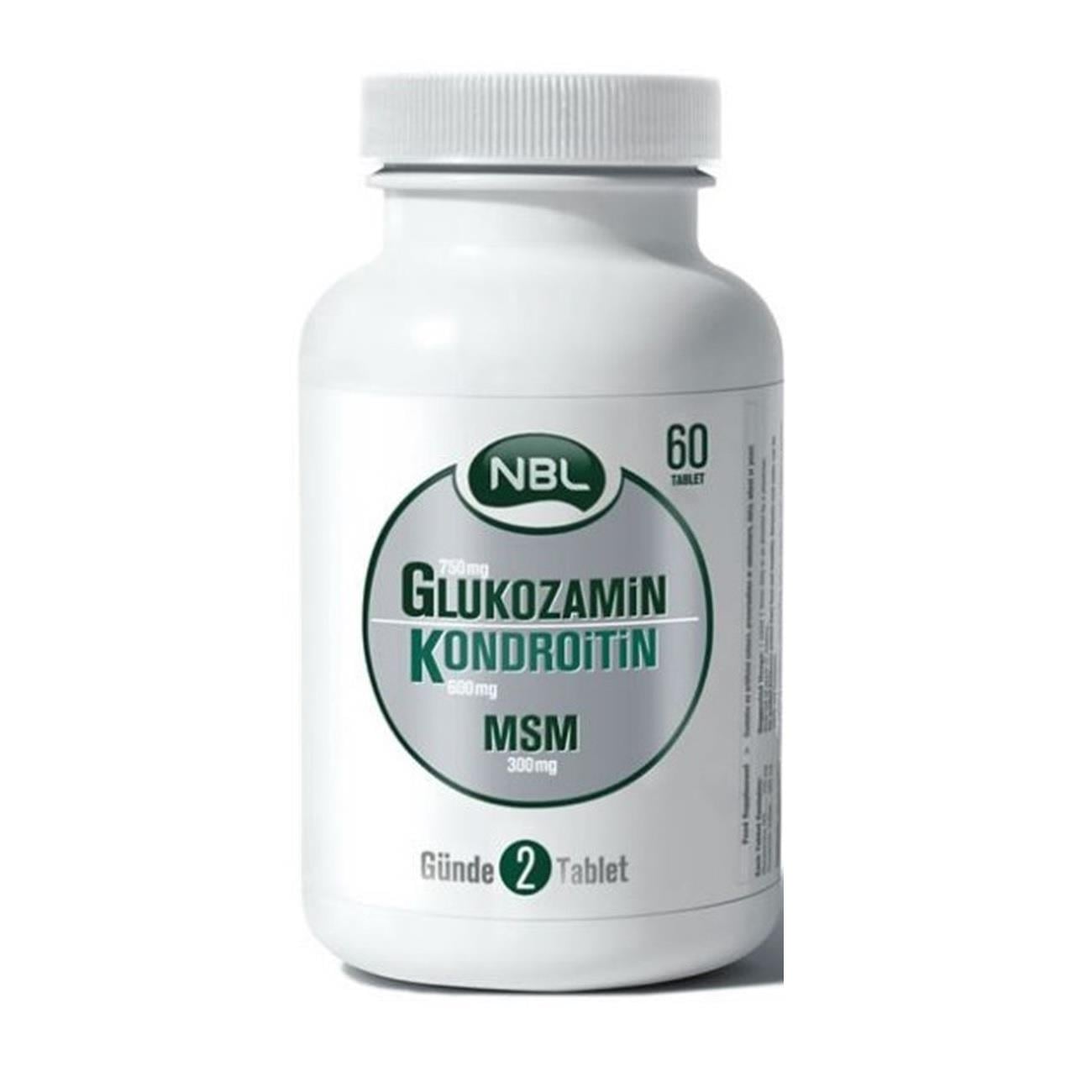 NBL Glukozamin Kondroitin MSM 60 Tablet