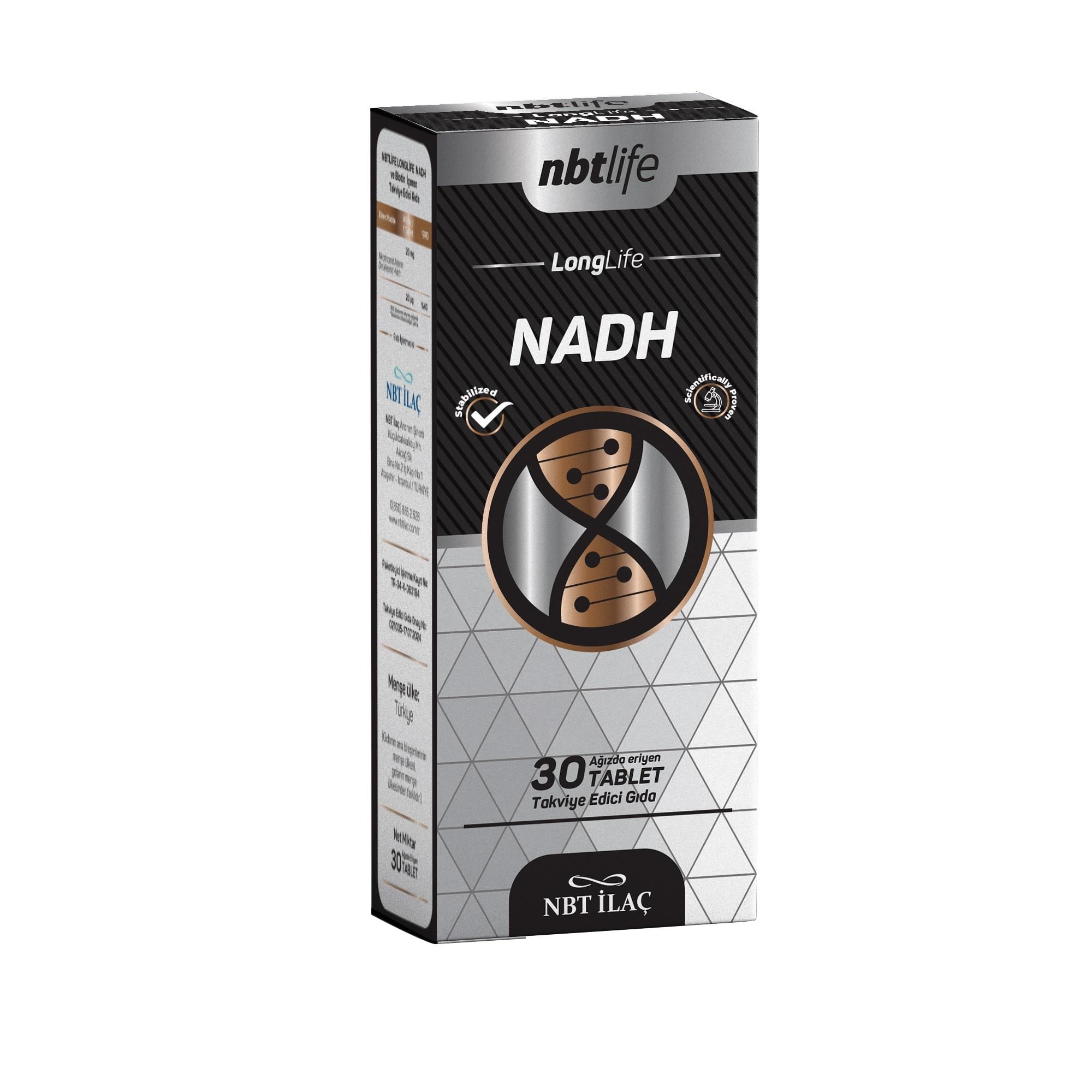 NBTLife Longlife NADH 30 Kapsül