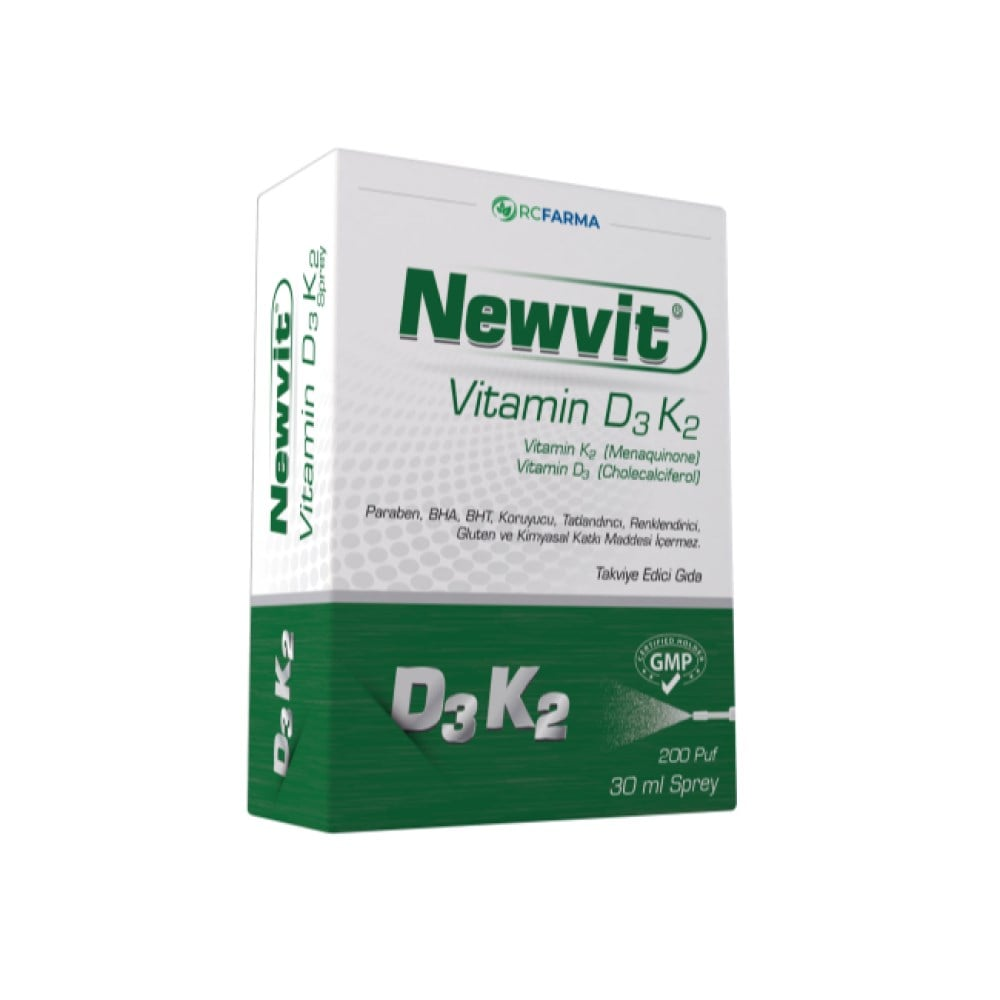 Newvit Vitamin D3 K2 Sprey 30 ml