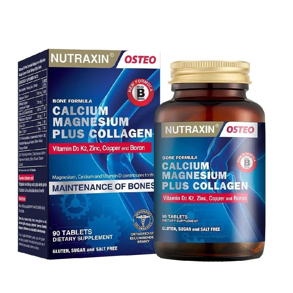 Nutraxin B-One Formula Calcium-Magnesium Plus Collagen 90 Tablet